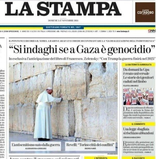 Pope Calls for Investigation into Gaza Genocide Accusations