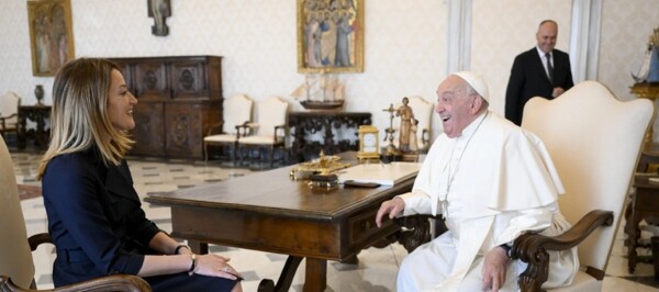 Папа Франциск встречается с президентом Европейского парламента